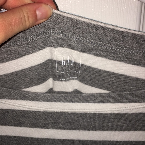 gap grey and white stripped shirt - Picture 3 of 3